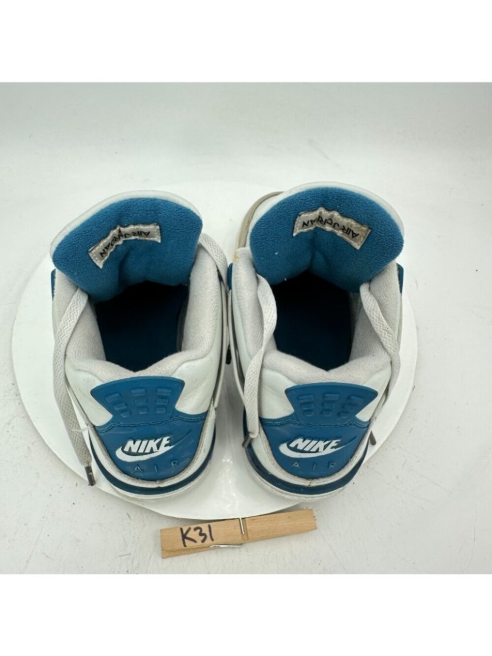 Nike Air Jordan 4 Retro Youth Size 5.5Y women 7 HF4281-141 Industrial Blue Shoes - Picture 9 of 11